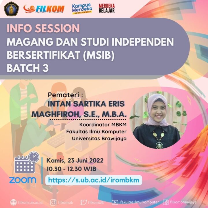 Info Session Program Magang Dan Studi Independent Bersertifikat Msib