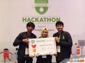 Perwakilan BCC Juara 1 Indonesia Android Kejar Hackathon 2017