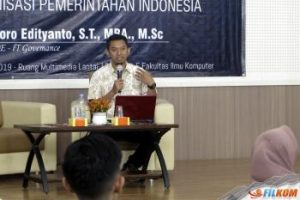Kuliah Tamu Peran Evaluasi SPBE Pada Tata Kelola TI di Organisasi Pemerintahan Indonesia