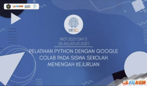 Dosen FILKOM UB Berikan Pelatihan Python Dengan Google Colab Pada Siswa SMK