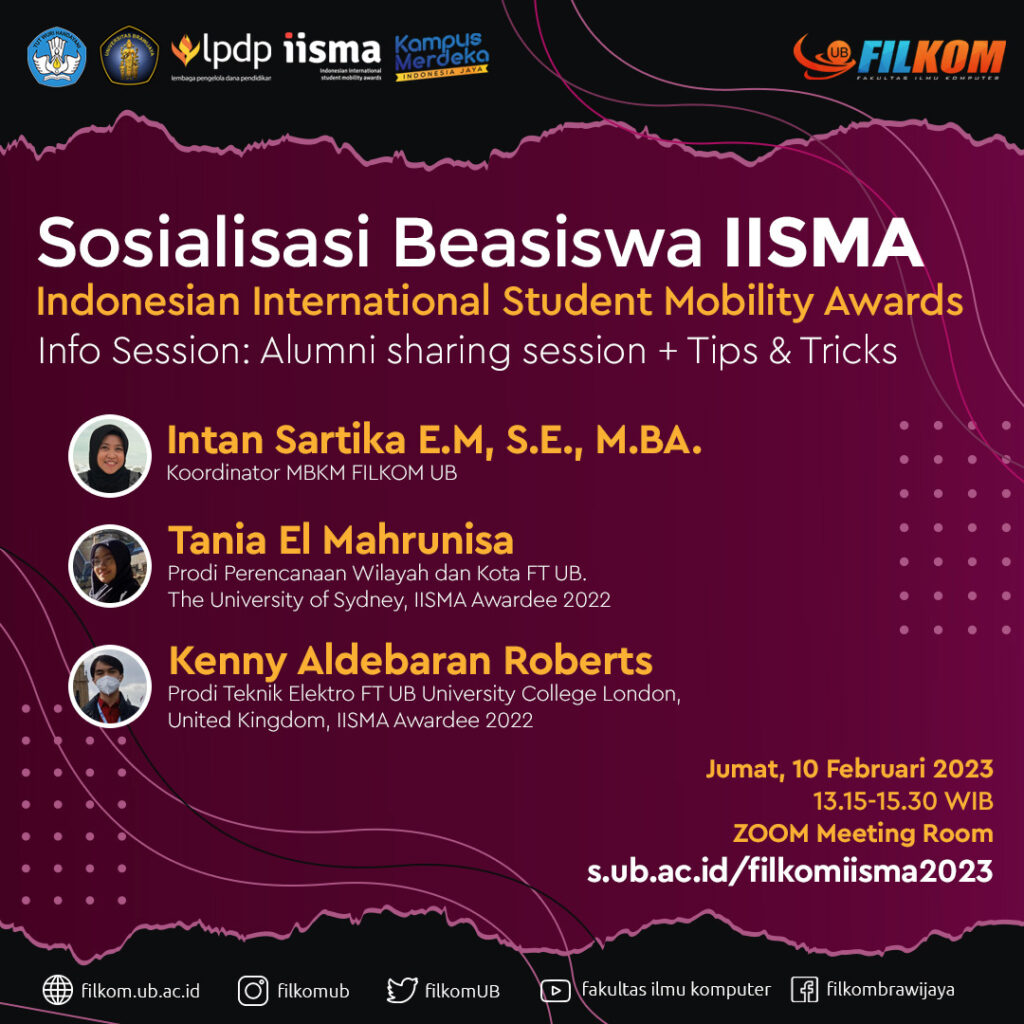 Sosialisasi Beasiswa IISMA 2023 - Info Session Alumni Sharing, Tips ...