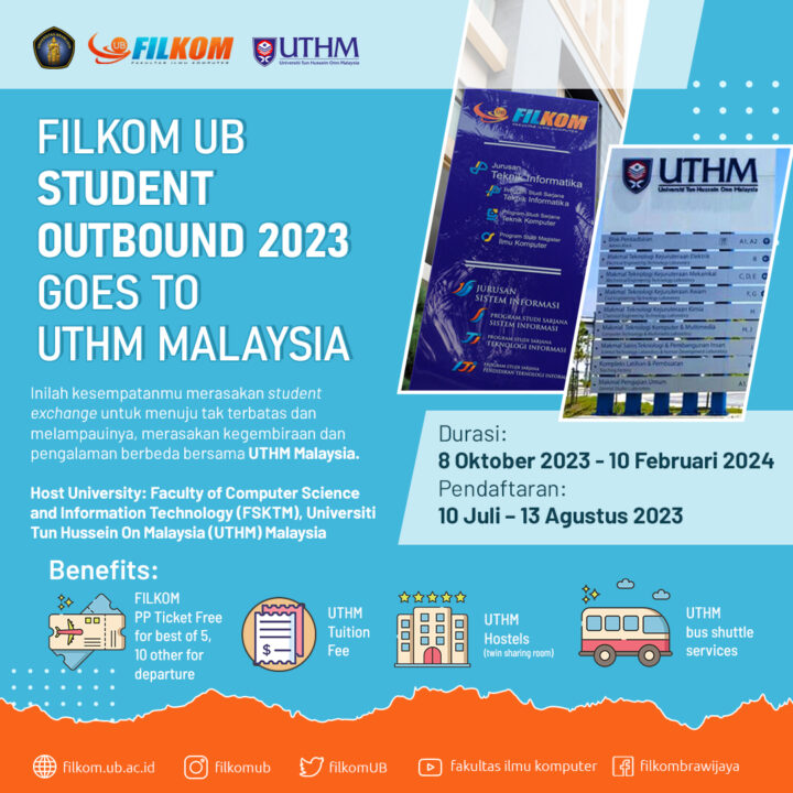 FILKOM UB Outbound Student 2023 Goes To UTHM Malaysia - Fakultas Ilmu ...