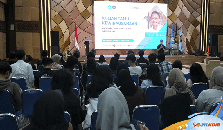 FILKOM UB Gelar Kuliah Tamu Kewirausahaan, Tegaskan Validasi Product-Market Fit sebagai Kunci Sukses Startup